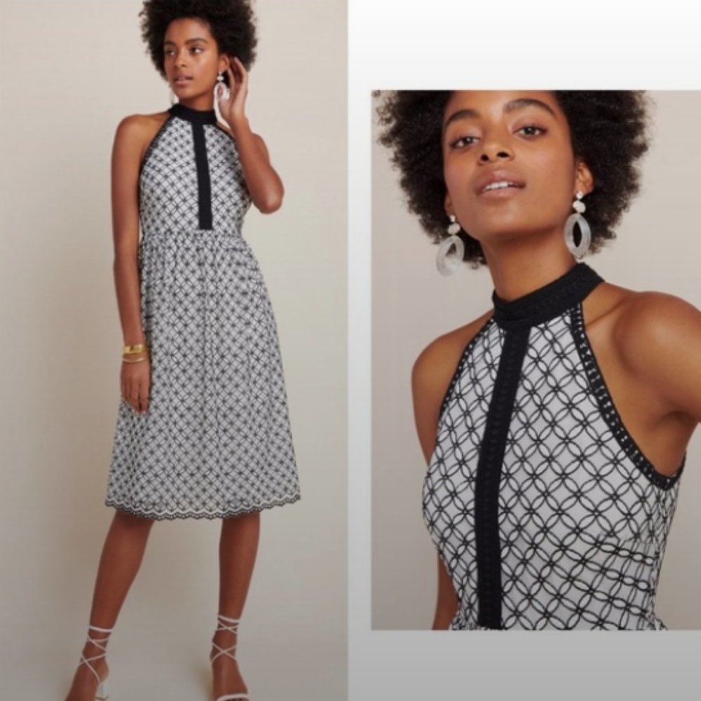 Anthropologie Eli & Ali Ninetta Lace Sleeveless Dress, Size 6, New with Tags - Picture 4 of 16